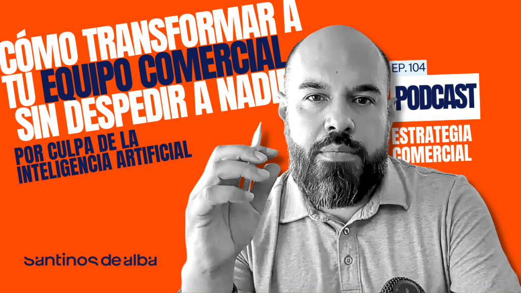 Equipo de ventas intentando cerrar ventas sin éxito mientras el cliente digital avanza con nuevas herramientas e inteligencia artificial.