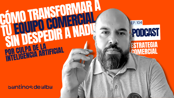 Equipo de ventas intentando cerrar ventas sin éxito mientras el cliente digital avanza con nuevas herramientas e inteligencia artificial.