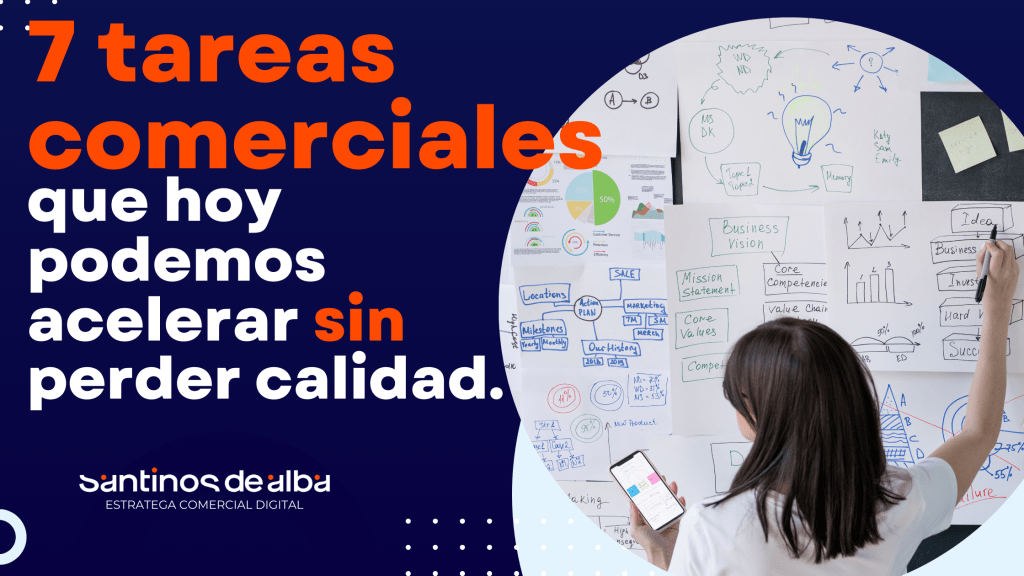 Director de ventas analiza un tablero con recomendaciones de IA para contactar primero a clientes con mayor intención de compra.