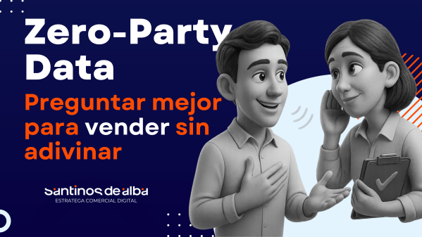 Zero-Party Data: escuchar al cliente y pedir datos con permiso para personalizar sin adivinar Título de la imagen: Zero-Party Data datos declarados en blanco y negro estilo Pixar